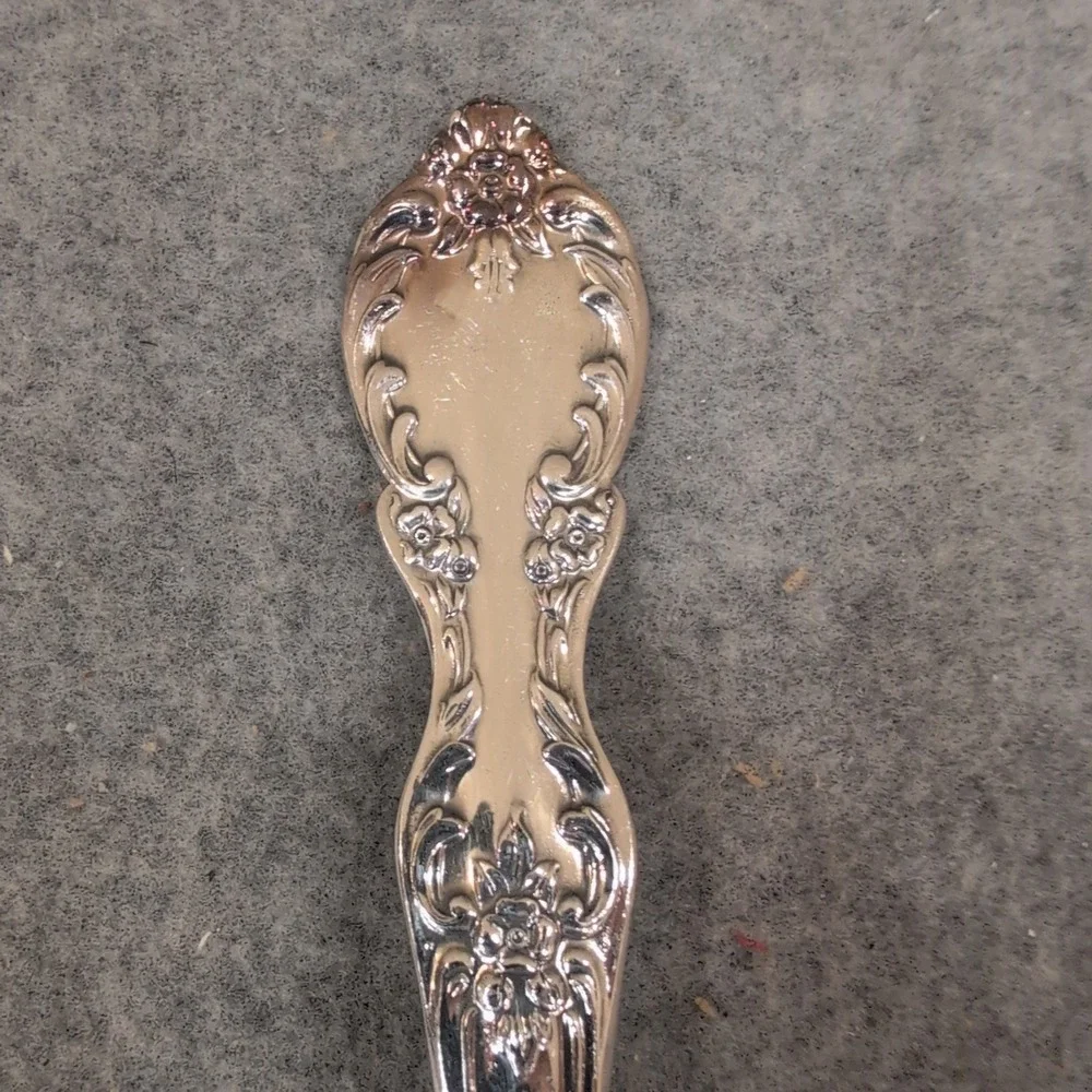 Wm Rogers Silver Plated Serving Spoon & Sheffield England Salad‎ Set 3pc Lot